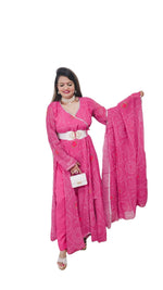 Beautiful Designer pakistaniSuit with bandhani digital print