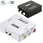 DREIKS AV RCA zu HDMI Adapter Konverter Full HD 1080P Video Audio TV 3 RCA CVBS HDMI