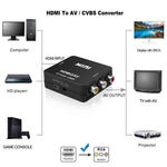 DREIKS HDMI zu AV Adapter Full HD 1080P HDMI zu Video Audio RCA Konverter USB Kabel