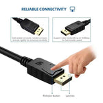 DREIKS DP zu DVI Adapter DisplayPort zu DVI Konverter Full HD 1080p PC Beamer Vergoldet