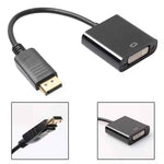 DREIKS DP zu DVI Adapter DisplayPort zu DVI Konverter Full HD 1080p PC Beamer Vergoldet