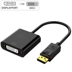 DREIKS DP zu DVI Adapter DisplayPort zu DVI Konverter Full HD 1080p PC Beamer Vergoldet