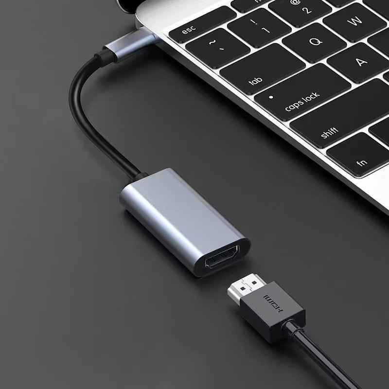 DREIKS USB-C zu HDMI Adapter 4K UHD Typ C auf HDMI für Samsung Galaxy Huawei Xiaomi TV