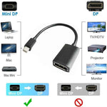 DREIKS Mini DP zu DP Adapter Mini DisplayPort auf DisplayPort MacBook Surface 4K@60Hz