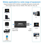 DREIKS Video Capture Card HDMI USB 4K 1080p Live Video Streaming Game Recorder USB-C