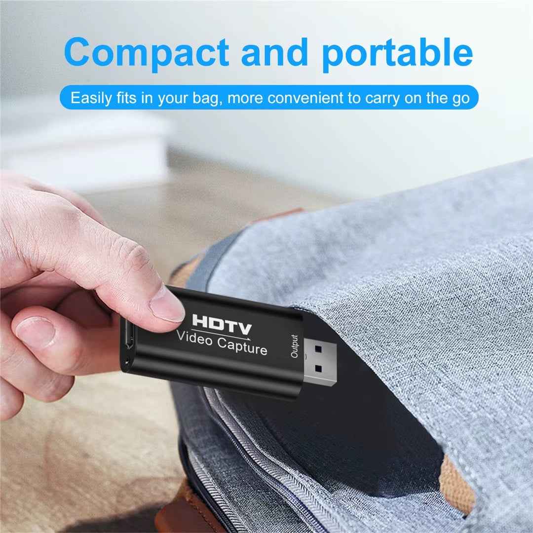 DREIKS Video Capture Card HDMI USB 4K 1080p Live Video Streaming Game Recorder USB-C