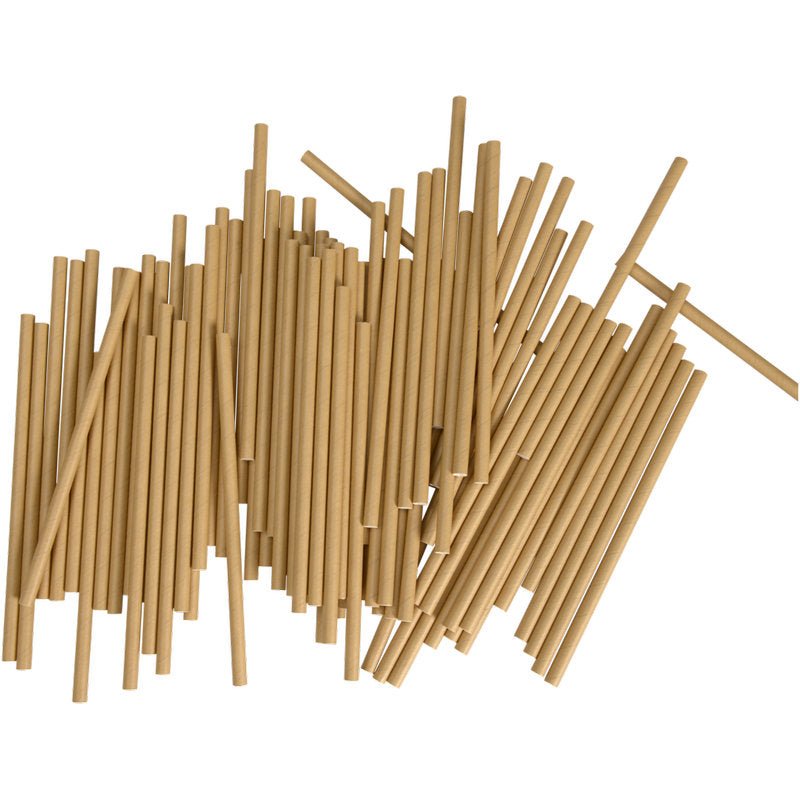 Jumbo Trinkhalme Papier, Braun