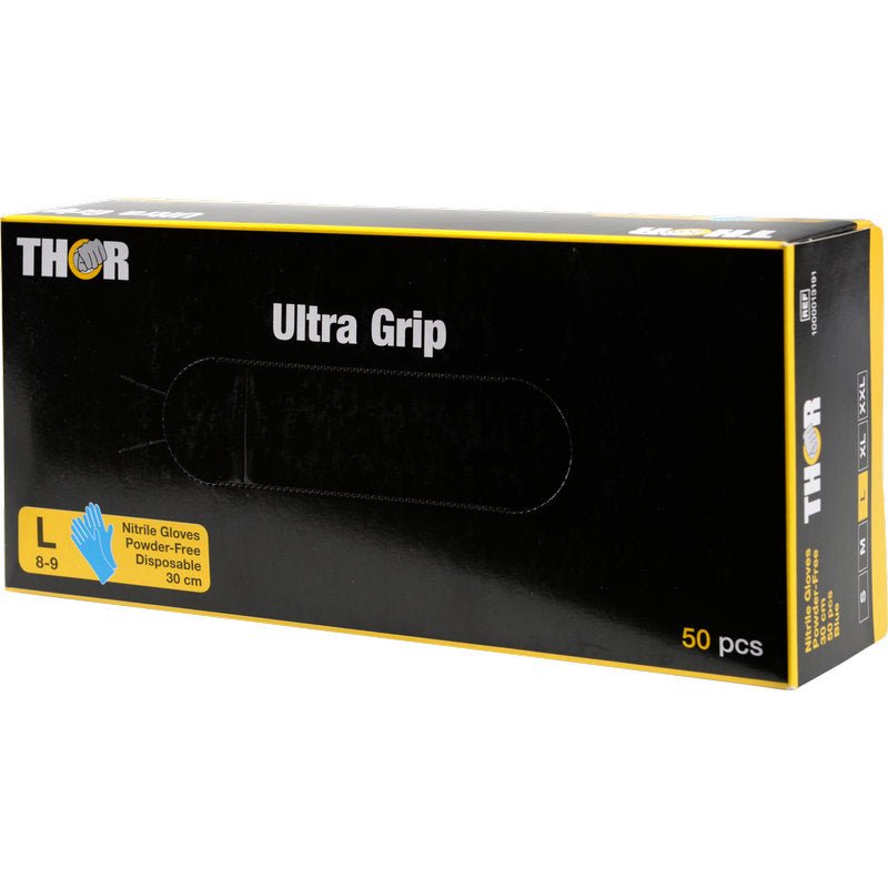 Thor Ultra Grip Long, Nitril-Handschuhe, 30 cm, Blau