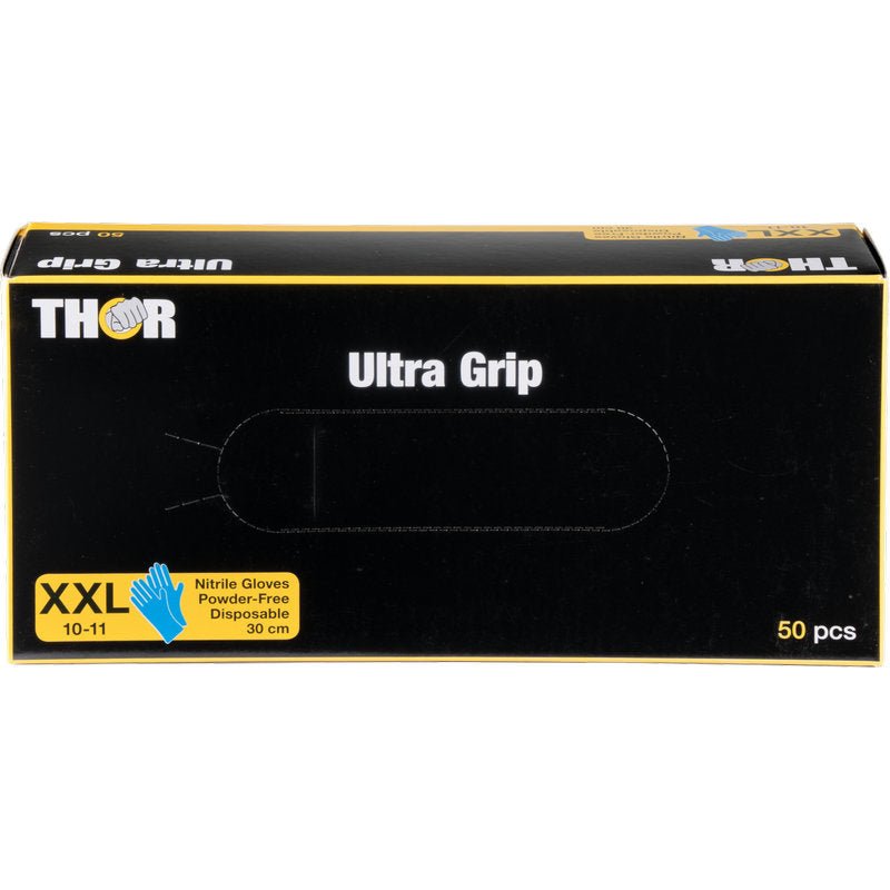 Thor Ultra Grip Long, Nitril-Handschuhe, 30 cm, Blau