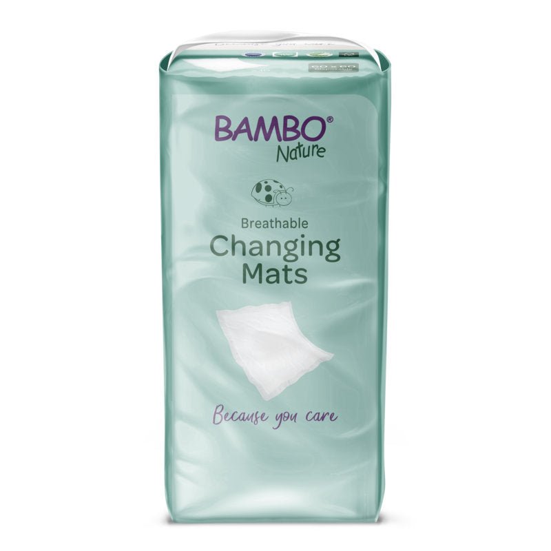 Bambo Nature Wickelunterlage, 60x60 cm, mit Superabsorber   | Packung (10 Stück)