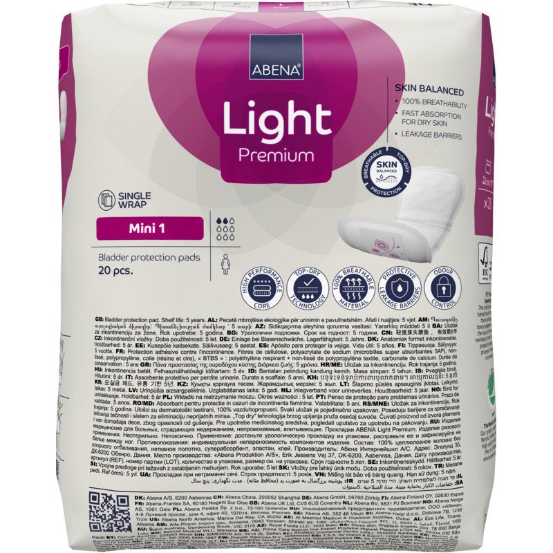 ABENA Light Mini 1, Premium    | Packung (20 Stück)