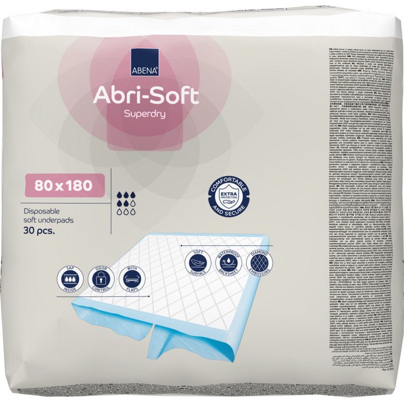 Einweg-Unterlage Abri-Soft Superdry, 80x180 cm   | Packung (30 Stück)