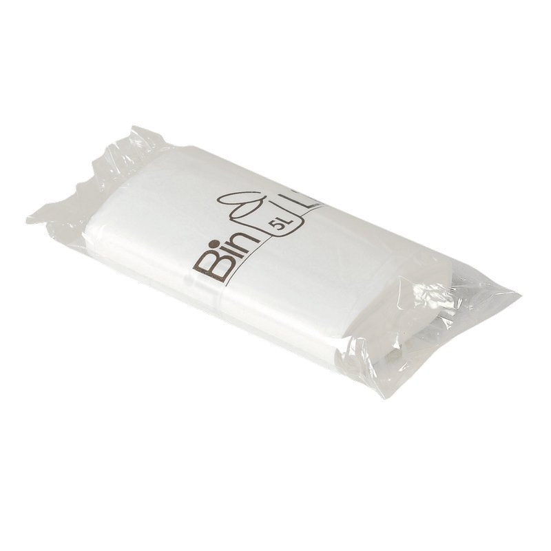 Bin Line Beutel 5 L, 340x390 mm, 10 my LLDPE, Weiß    | Rolle (20 Beutel)