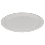 Pappteller, Flach ø 23 cm, Weiß   | Packung (50 Stück)