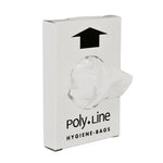 Hygienebeutel, 12,5 x 24,5 cm, 15 my HDPE, Weiß    | Karton (25 Packungen)