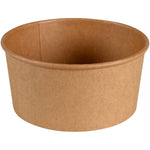 Schale, 730 ml, ø 14,5 cm, Kraft/PE, Braun   | Packung (50 Stück)
