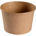 Schale, 500 ml, ø 11,5 cm, Kraft/PE, Braun   | Packung (50 Stück)