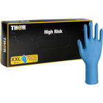 Thor High Risk Nitril-Handschuhe, Blau, 30 cm