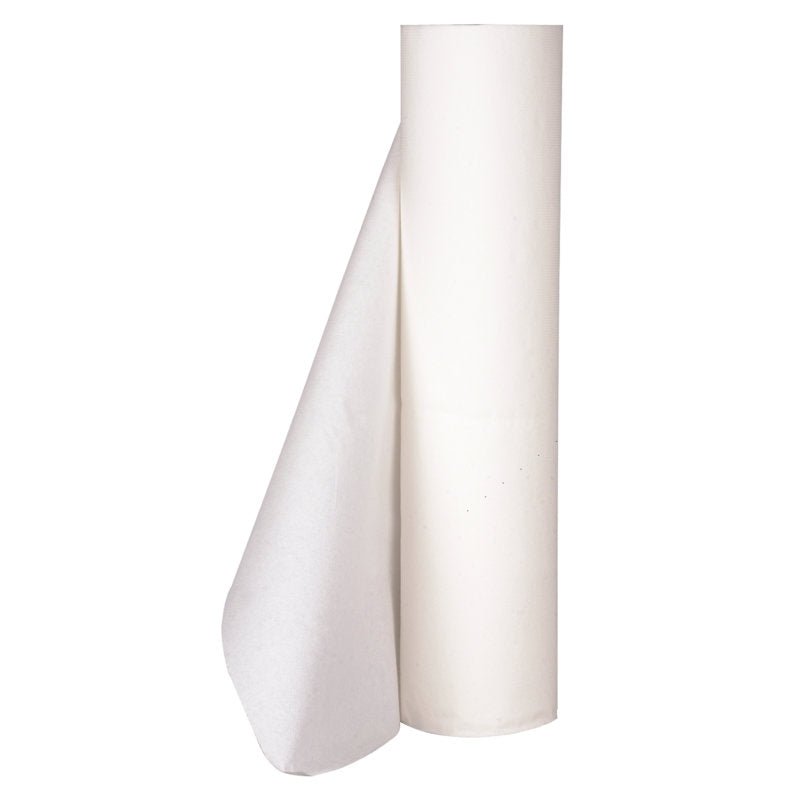 Liegenrollen Perforiert, 2-lagig, 50 cm x 50 m, Weiß  | Karton (9 Packungen)