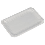 Pappteller, 10,5x16,5 cm, Weiß   | Packung (250 Stück)