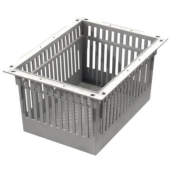 Novocal ABS Modul Farbe: grau, teilbar, inkl. Auszugsstopps