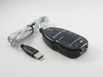 Gitarre Interface 1 m 6.35 mm Klinke Buchse zu Buchse & USB 2.0 Stecker Adapter | System-S