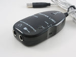 Gitarre Interface 1 m 6.35 mm Klinke Buchse zu Buchse & USB 2.0 Stecker Adapter | System-S