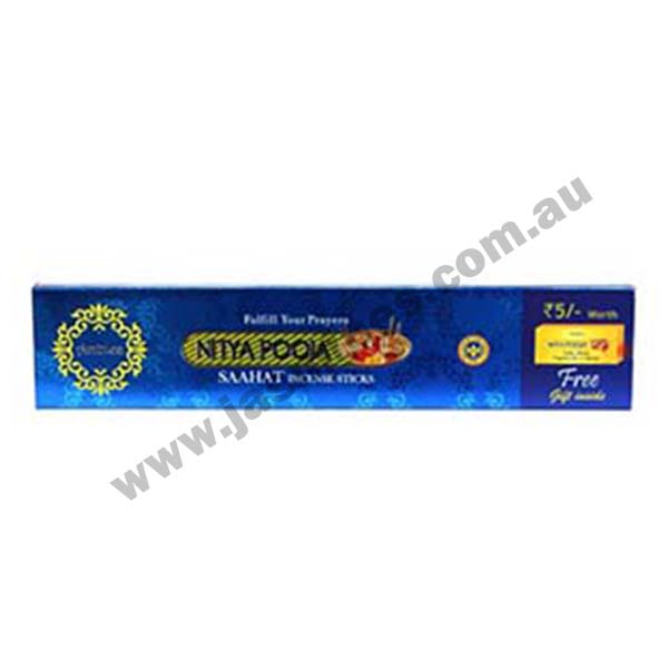 AMBICA AGARBATTI- NITHYA POOJA SAAHAT 70 GRAMS product image 1