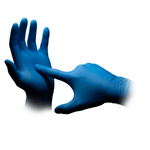 AMPri MED-COMFORT BLUE ULTRA 300 Nitrilhandschuhe extra Lang puderfrei, blau