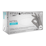 AMPri STYLE PLATINUM Nitrilhandschuhe puderfrei by MED-COMFORT, Silbergrau Namma Markt