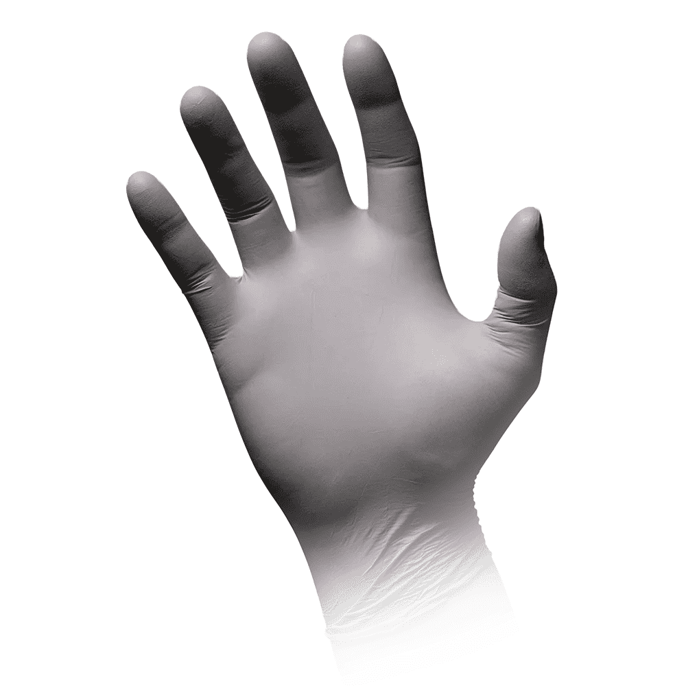 AMPri STYLE PLATINUM Nitrilhandschuhe puderfrei by MED-COMFORT, Silbergrau Namma Markt