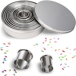 Edelstahl Ausstechformen Ringe - 12 Stück Namma Markt