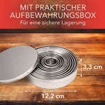 Edelstahl Ausstechformen Ringe - 12 Stück Namma Markt