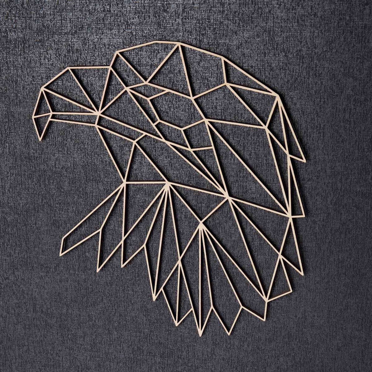 Origami Adlerkopf aus Holz -