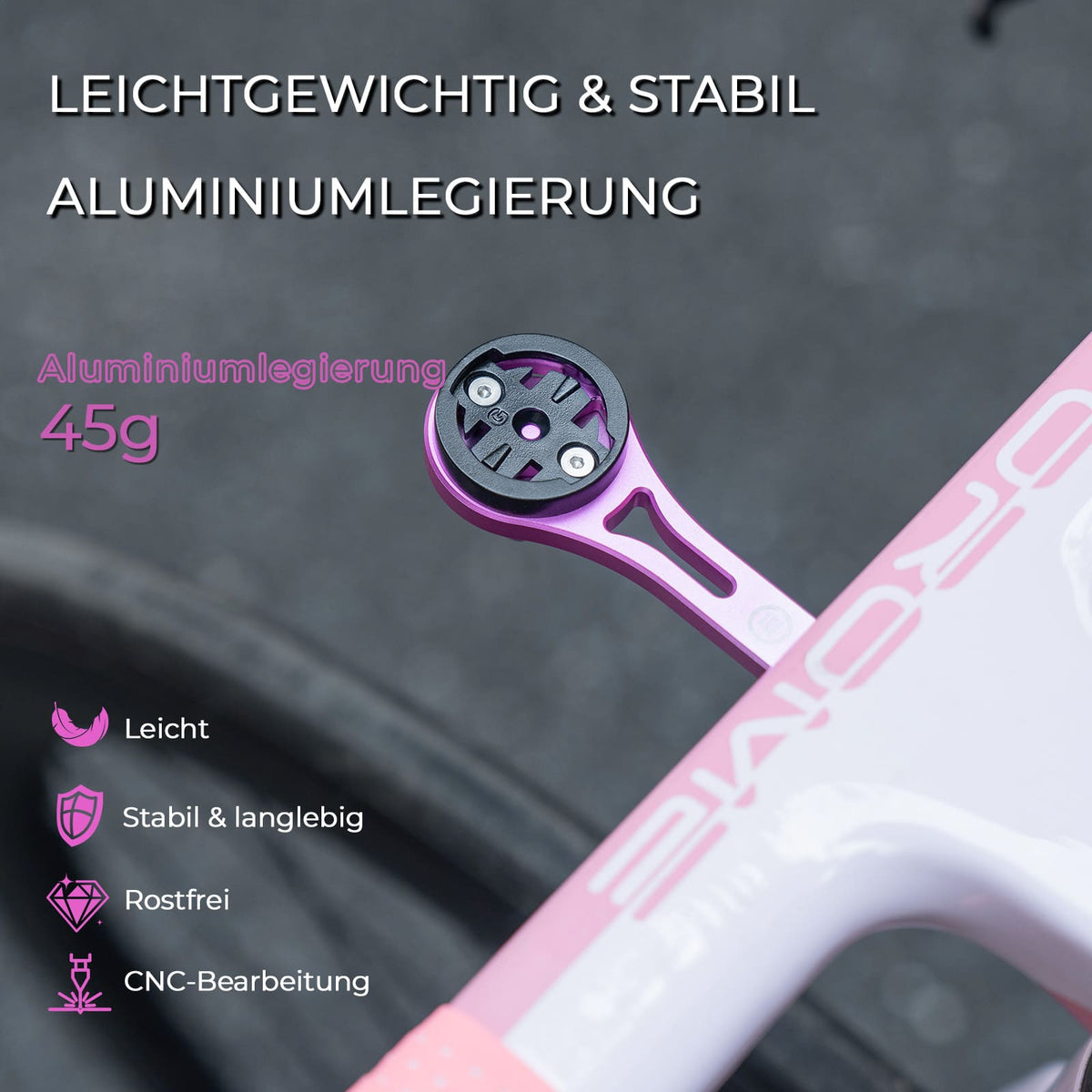 Aero Fahrradcomputer Halterung mit Schnellverschluss Leichtbau Lenkerverlängerungshalterung Namma Markt