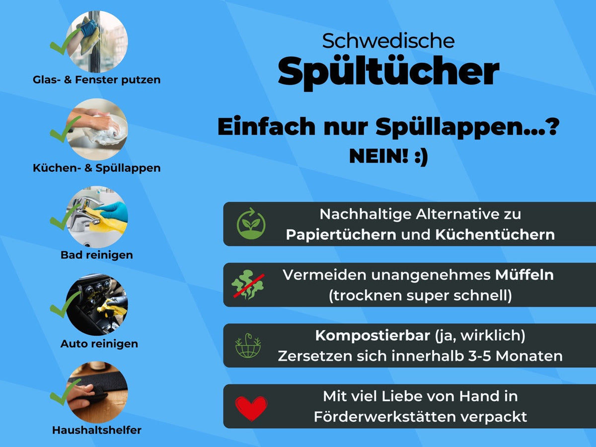 Bayern Souvenir Spültücher bedruckt (5x) - Bayrische Flagge