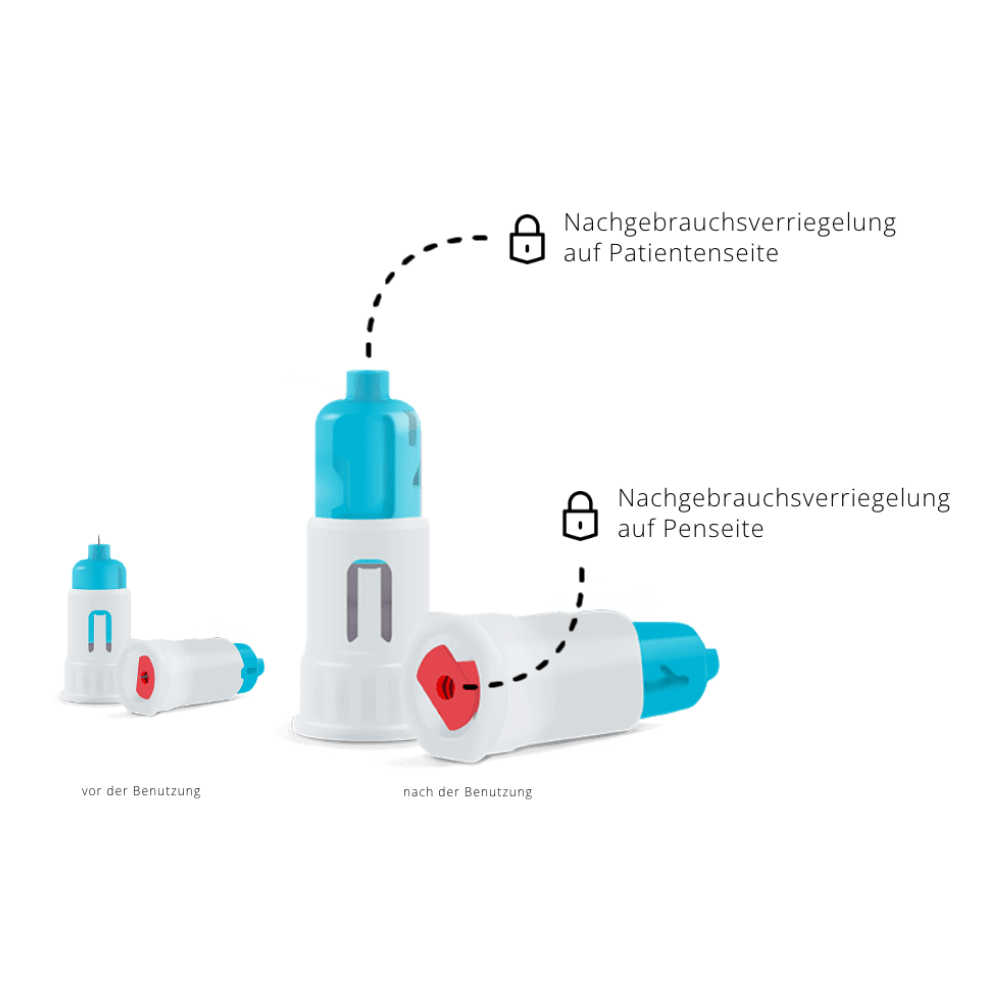 Alphacheck DUAL Sicherheits-Pen-Nadeln, verschiedene Größen