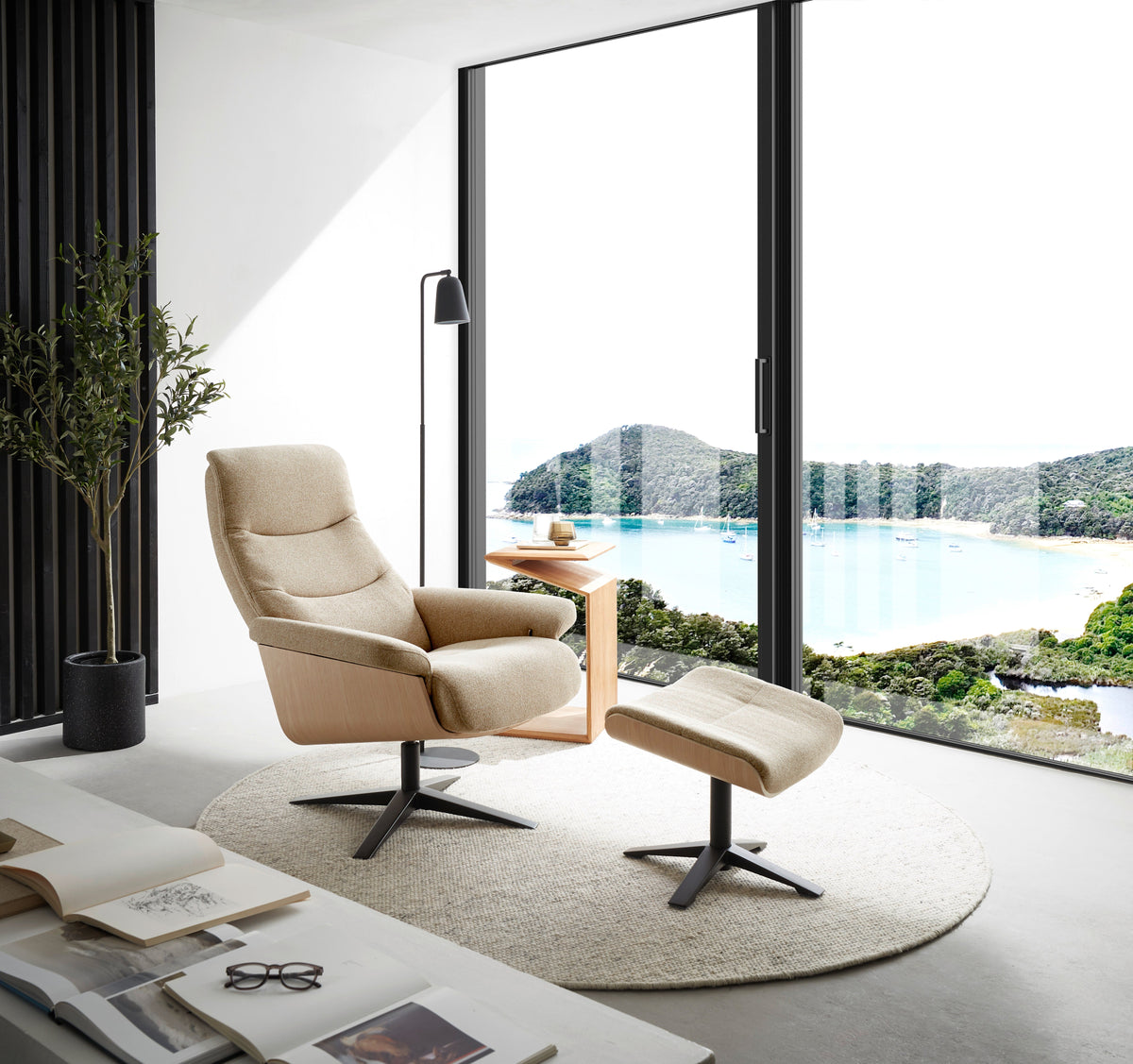 Amasra Loungesessel inkl. Hocker