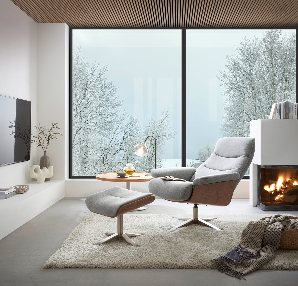 Amasra Loungesessel inkl. Hocker