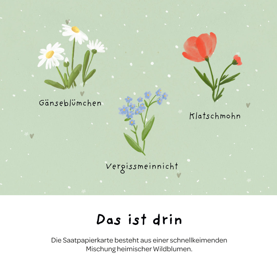 Grußkarte - Viel Glück!