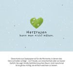 Grußkarte - Herzrasen kann man nicht mähen