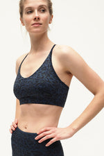 Yoga Bra Top Amba - Goodvibes Blue earth
