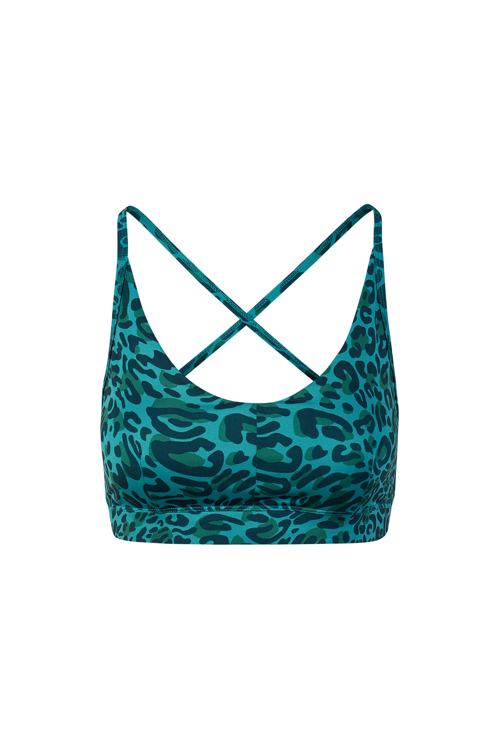Yoga Bra Top Amba leo turquoise