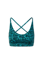 Yoga Bra Top Amba leo turquoise
