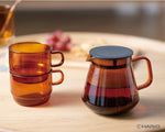 Hario Colors Tee- & Kaffee-Server – 600 ml stilvolle Glas-Karaffe