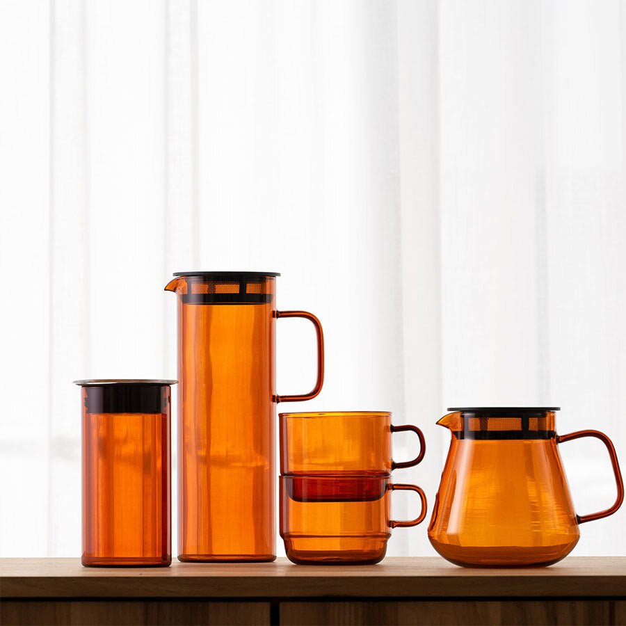 Hario Colors Tee- & Kaffee-Server – 600 ml stilvolle Glas-Karaffe