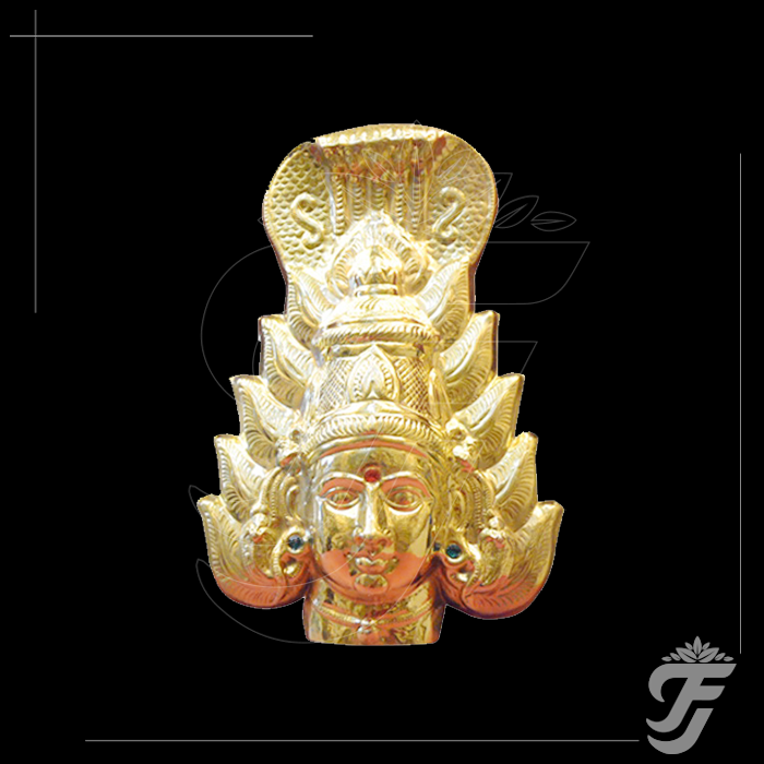BRASS AMMAN FACE - 12 INCH product image 1