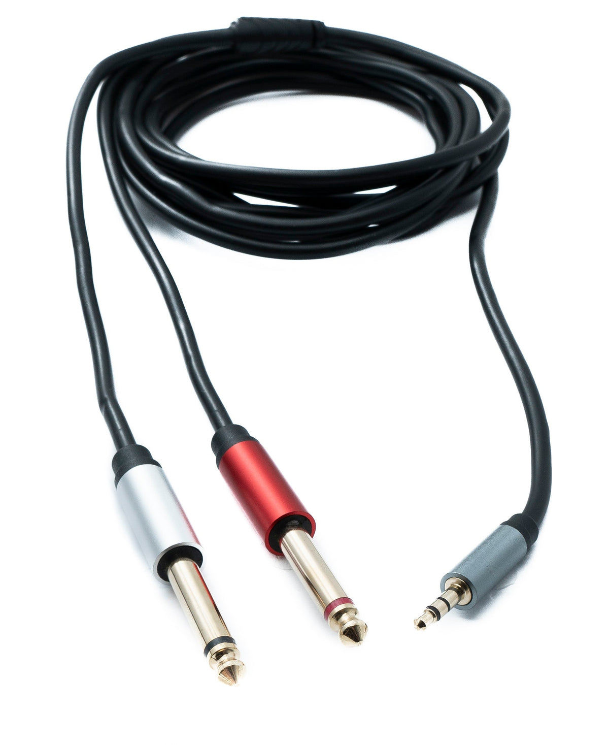 Y Audio Kabel 3 m Stereo TRS 3,5 mm Stecker zu 2x 6.35 mm Klinke TS Stecker | System-S