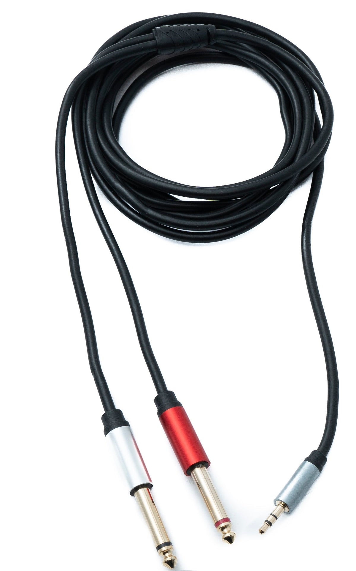 Y Audio Kabel 3 m Stereo TRS 3,5 mm Stecker zu 2x 6.35 mm Klinke TS Stecker | System-S
