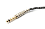 Audio Kabel 3 m 6.35 mm Klinke Stecker zu Stecker Nylon geflochten Knickschutz AUX | System-S